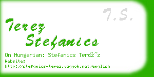 terez stefanics business card